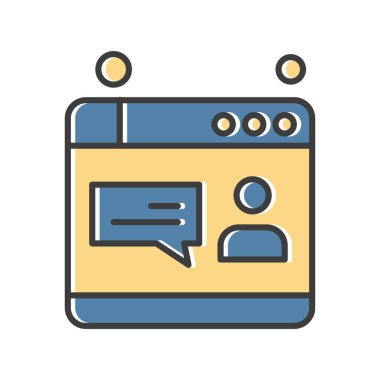 Vektör web sitesi Simge dijital tasarımı