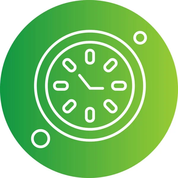 Farbenfrohe Vector Clock Icon — Stockvektor