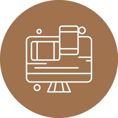  Vektör lcd İzleyicisi Simge