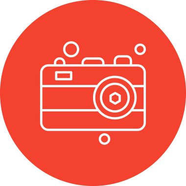 Vektör Kamera Simgesi, vektör illüstrasyonu  