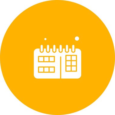  Vektör Takvim Simgesi, vektör illüstrasyonu  