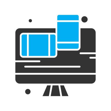  Vektör lcd monitörü Simge dijital resmi 