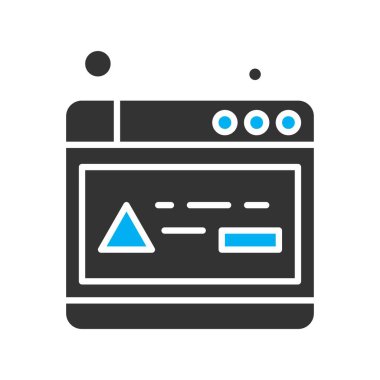 Vektör web sitesi Simge dijital tasarımı