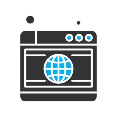 Vektör web sitesi Simge dijital tasarımı