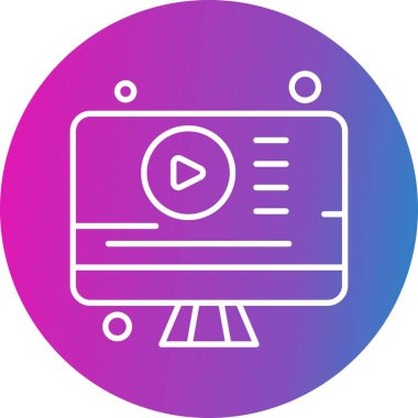  Vektör lcd monitörü Simge dijital resmi 