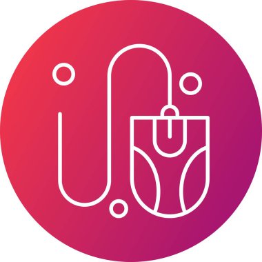 Pembe alışveriş çantası ikonu vektör illüstrasyonu