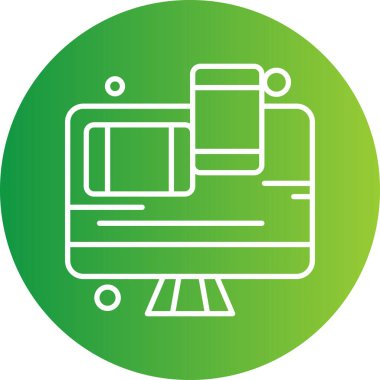  Vektör lcd İzleyicisi Simge