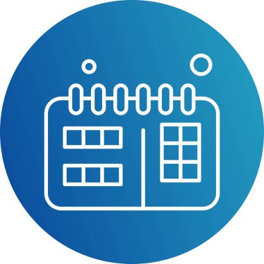  Vektör Takvim Simgesi, vektör illüstrasyonu  