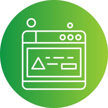 Vektör web sitesi Simge dijital tasarımı