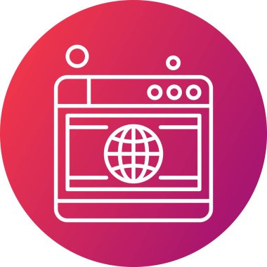 Vektör web sitesi Simge dijital tasarımı