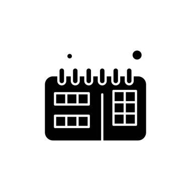  Vektör Takvim Simgesi, vektör illüstrasyonu  