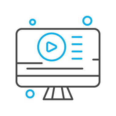  Vektör lcd monitörü Simge dijital resmi 