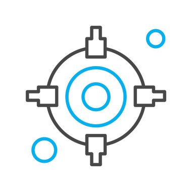 seo modern simgesinin vektör illüstrasyonu