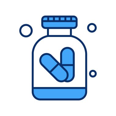 İzole edilmiş tek tıbbi simgenin vektör çizimi