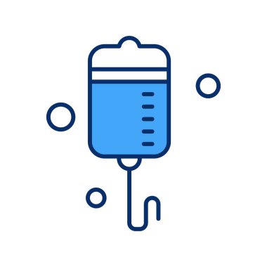 Kan bağışı ikonu vektör illüstrasyonu