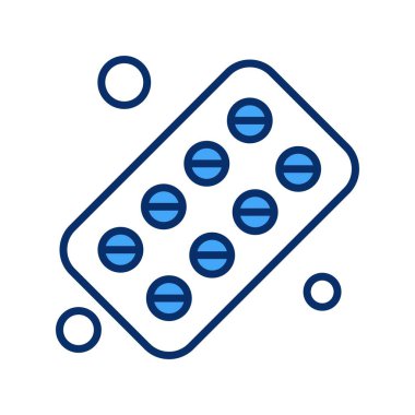 Tıbbi bir ikon. vektör illüstrasyonu