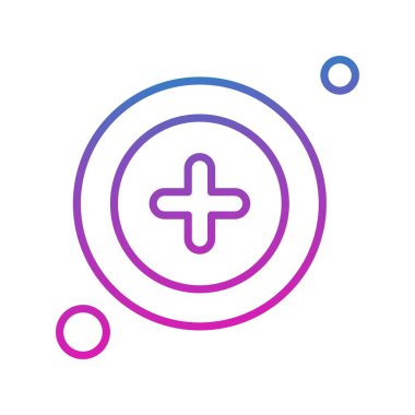 Beyaz arkaplanda tıbbi simge