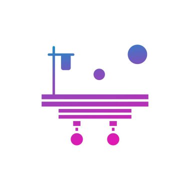 Modern b 'nin vektör illüstrasyonu simgeden yoksun uzaylı