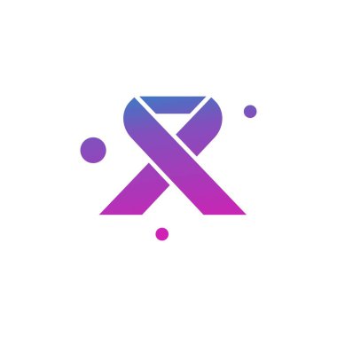 Vektör sembolik kanser kurdelesi Ico