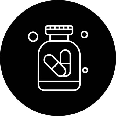 Web Şişesi Ico için Vektör illüstrasyonu