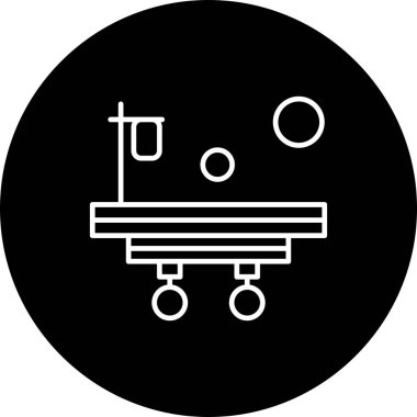 Web Yatak Ico için Vektör illüstrasyonu