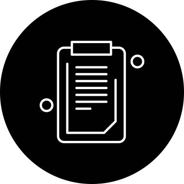 Belgenin vektör illüstrasyonu, basit simge tasarımı