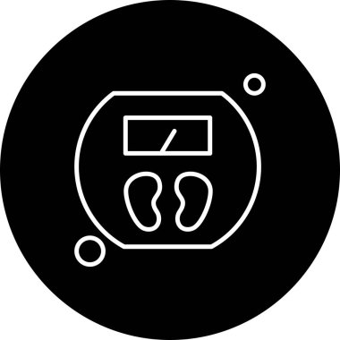 Ico ağ tartma makinesi için vektör illüstrasyonu