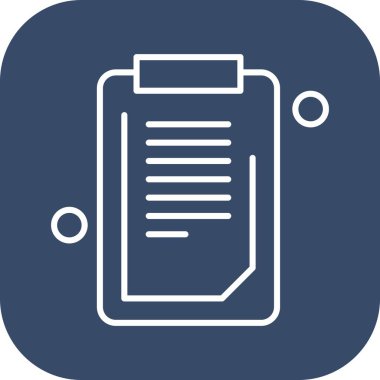 Belgenin vektör illüstrasyonu, basit simge tasarımı