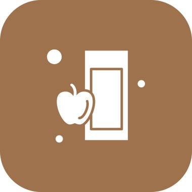  Ico Web Elması için Vektör illüstrasyonu