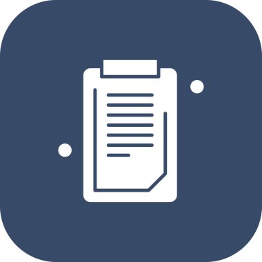 Belgenin vektör illüstrasyonu, basit simge tasarımı