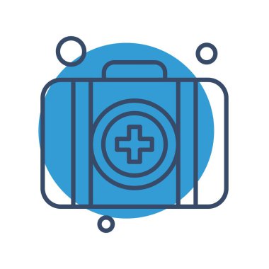  evrak çantası simgesi, vektör illüstrasyonu 