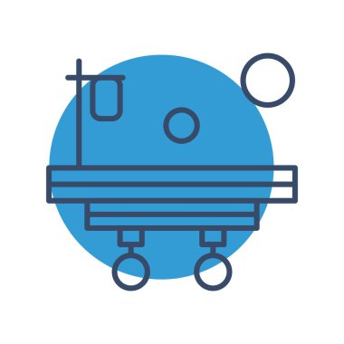 Web için Bed Ico Vektör illüstrasyonu 