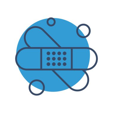  Web için Bandaj Ico Vektör illüstrasyonu 
