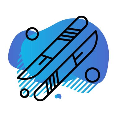  Web için Ico Vektör Neşteri illüstrasyonu 