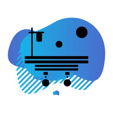 Web için Bed Ico Vektör illüstrasyonu 