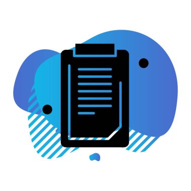 Belgenin vektör illüstrasyonu, basit simge tasarımı