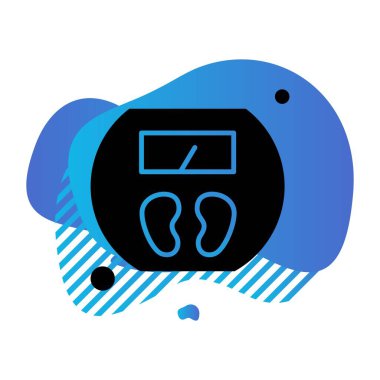 Web için tartılama makinesi Ico Vektör illüstrasyonuName 