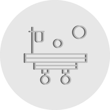 Web için Bed Ico Vektör illüstrasyonu 