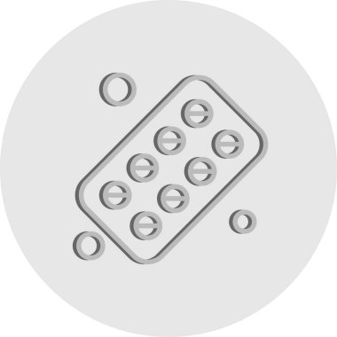  Web için tablet Ico Vektör illüstrasyonu 