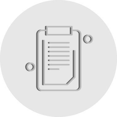 Belgenin vektör illüstrasyonu, basit simge tasarımı