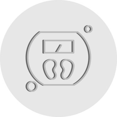 Web için tartılama makinesi Ico Vektör illüstrasyonuName 