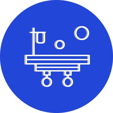  Web için Bed Ico Vektör illüstrasyonu 