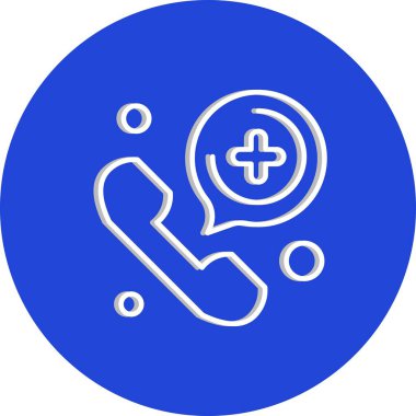 Vektör telefon simgesi, vektör illüstrasyonu  