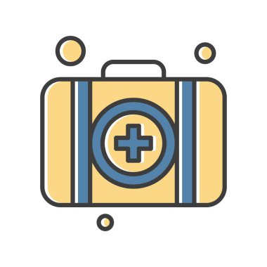  evrak çantası simgesi, vektör illüstrasyonu 