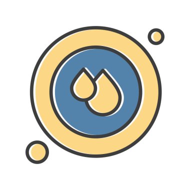  Kan damlası Ico ağı için vektör illüstrasyonu