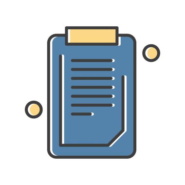 Belgenin vektör illüstrasyonu, basit simge tasarımı