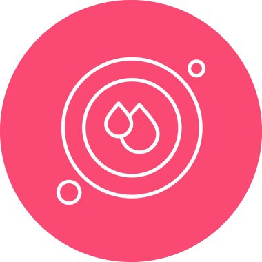  Kan damlası Ico ağı için vektör illüstrasyonu