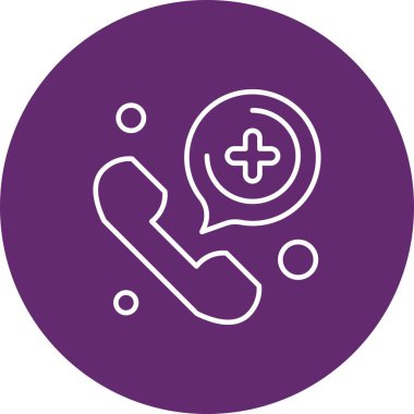 Vektör telefon simgesi, vektör illüstrasyonu  