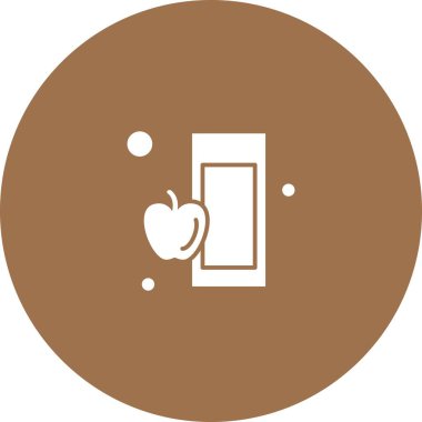  Elma Ico ağı için vektör illüstrasyonu