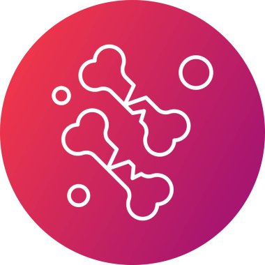  Kemik Ico ağı için vektör illüstrasyonu